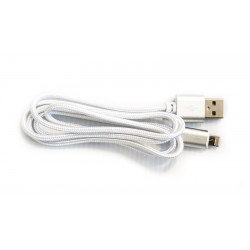Cable Vorago Cab-209 Dual Micro Usb/Lightning Blanco 1M Bolsa