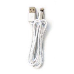 Cable Vorago Cab-209 Dual Micro Usb/Lightning Blanco 1M Bolsa