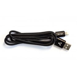 Cable Vorago Cab-209 Dual Micro Usb/Lightning Negro 1M Bolsa