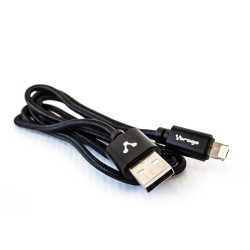 Cable Vorago Cab-209 Dual Micro Usb/Lightning Negro 1M Bolsa