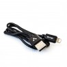 Cable Vorago Cab-209 Dual Micro Usb/Lightning Negro 1M Bolsa