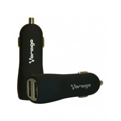 Cargador Para Auto Vorago Au-103 Con 2 Puertos Usb Negro
