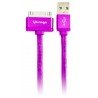 Cable Vorago Cab-118 Usb-Apple Dock 1 Metro Rosa Bolsa