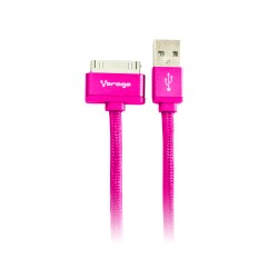 Cable Vorago Cab-118 Usb-Apple Dock 1 Metro Rosa Bolsa