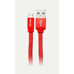 Cable Usb Vorago Cab-113 Rojo Usb 2 A Micro Usb 1.0 Metros Bolsa