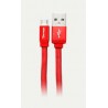 Cable Usb Vorago Cab-113 Rojo Usb 2 A Micro Usb 1.0 Metros Bolsa