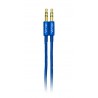 Cable Auxiliar Vorago  Cab-115 Azul Metalico 3.5Mm A 3.5 Mm Bolsa
