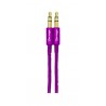 Cable Auxiliar Vorago Cab-115 Morado Metalico 3.5Mm A 3.5 Mm Bolsa