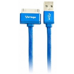 Cable Vorago Cab-119 Azul Usb-Apple Lightning 1 Metro Azul Bolsa
