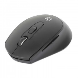 Mouse Manhattan Óptico 1600Dpi 6 Botones Inalambrico Usb-A Rf Negro 190343