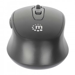 Mouse Manhattan Óptico 1600Dpi 6 Botones Inalambrico Usb-A Rf Negro 190343