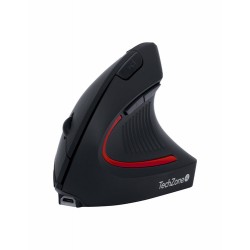 Mouse Techzone Tzmouina-06 Óptico 1600Dpi 6 Botones Inalámbrico Recargable Negro