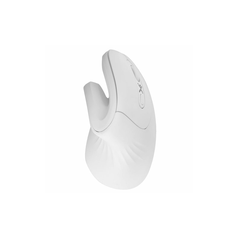 Mouse Ergonómico Perfect Choice Snouse Óptico Inalámbrico 3200Dpi Blanco Pc-045205