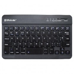 Mini Teclado Portátil Brobotix Inalámbrico Bluetooth Batería Recargabe Hasta 72H Negro 6006436