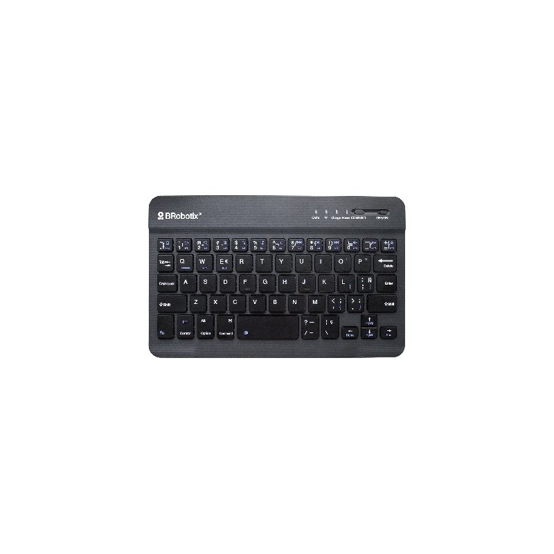 Mini Teclado Portátil Brobotix Inalámbrico Bluetooth Batería Recargabe Hasta 72H Negro 6006436