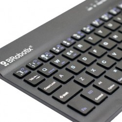 Mini Teclado Portátil Brobotix Inalámbrico Bluetooth Batería Recargabe Hasta 72H Negro 6006436