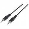 Cable De Audio 3.5Mm Manhattan Estereo M-M 1.8M Color Negro 334594