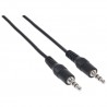 Cable De Audio 3.5Mm Manhattan Estereo M-M 1.8M Color Negro 334594