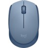 Mouse Logitech M170 Optico 1000Dpi 3 Botones Ambidiestro Inalambrico Usb Azul 910-006863