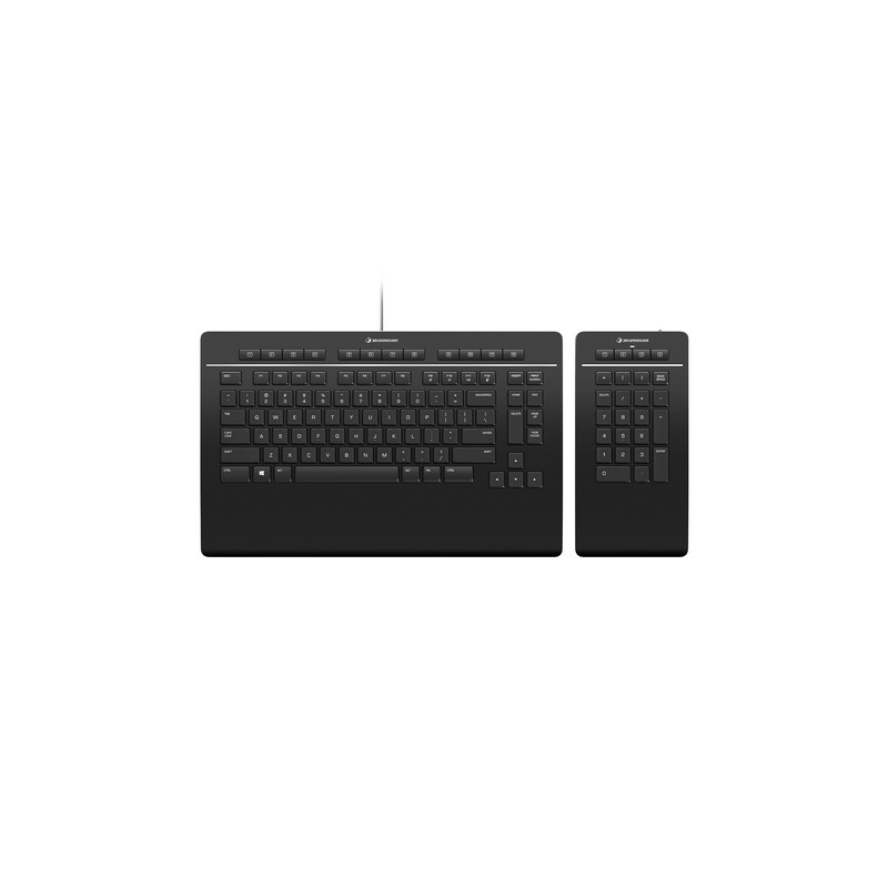 Teclado 3Dconnexion Pro Con Teclado Numérico Alámbrico Inglés Negro 3Dx-700090