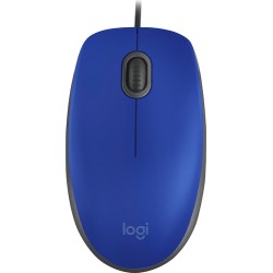 Mouse Logitech M110 Óptico 1000Dpi 3 Botones Alámbrico Usb-A Azul 910-006662