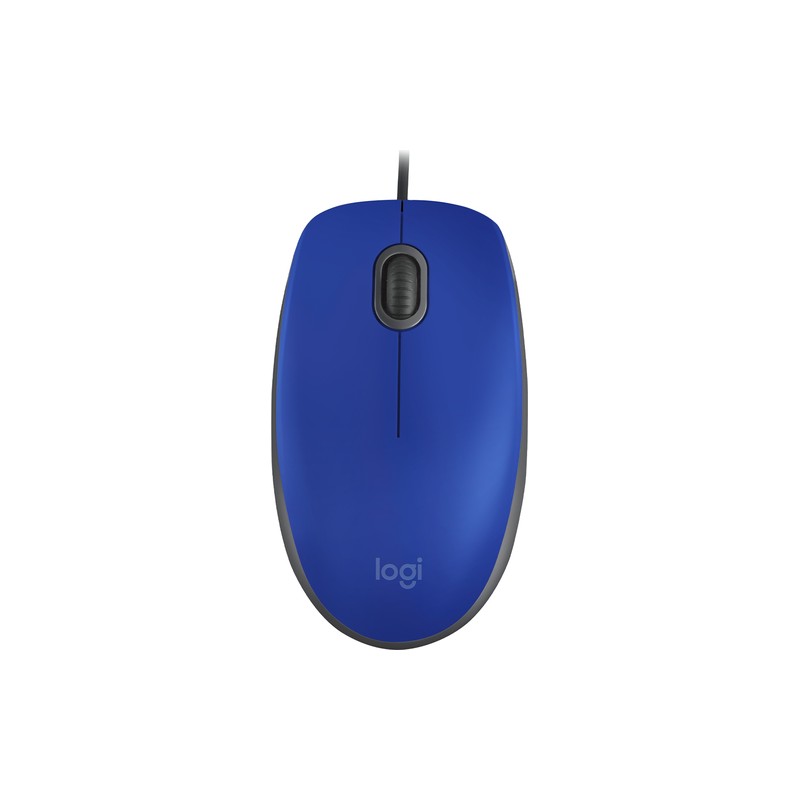 Mouse Logitech M110 Óptico 1000Dpi 3 Botones Alámbrico Usb-A Azul 910-006662