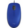 Mouse Logitech M110 Óptico 1000Dpi 3 Botones Alámbrico Usb-A Azul 910-006662
