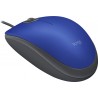 Mouse Logitech M110 Óptico 1000Dpi 3 Botones Alámbrico Usb-A Azul 910-006662