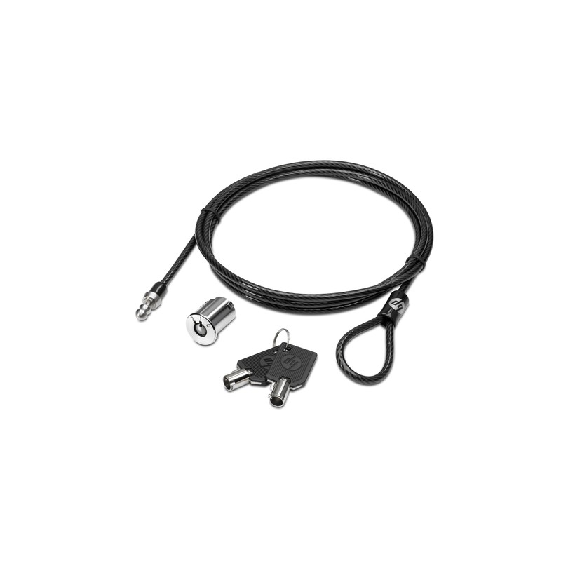 Candado Hp Para Laptop De Llave 1.9 Mts Negro Au656Aa