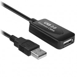 Cable Usb Brobotix Usb-A Macho Usb-A Hembra 10M Negro 963869
