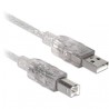 Cable Usb Brobotix Usb-A Macho Usb-B Macho 1.8M Translucido 150112