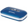 Hub Manhattan Usb V2.0 7 Ptos Azul Con Fuente 161039