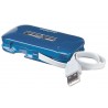 Hub Manhattan Usb V2.0 7 Ptos Azul Con Fuente 161039