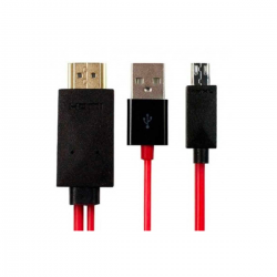 Cable Mhl Brobotix 017828 Hdmi Rojo