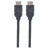 Cable Hdmi Alta Velocidad 4K Blindado 1.5 M Manhattan Negro 355308