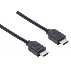 Cable Hdmi Alta Velocidad 4K Blindado 1.5 M Manhattan Negro 355308