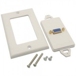 Tapa Para Empotrar Vga Brobotix 1 Enchufe Color Blanco